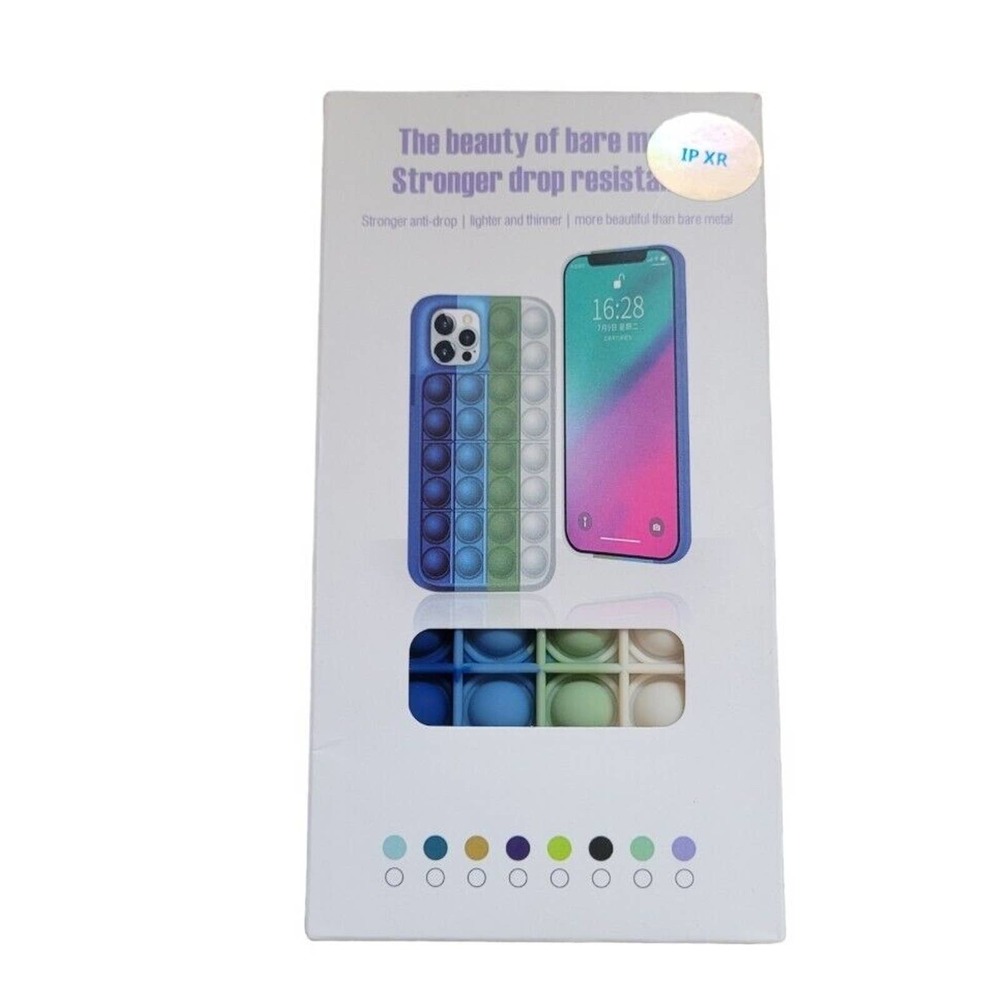 IPhone XR Fidget pop push bubble phone case NEW